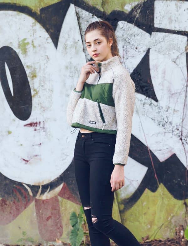 Street Moves Half Zip Sherpa Pullover